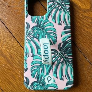 Loopy Case for iPhone 12/12 Pro (6.1" Screen) - Pink Monstera - Like NEW
